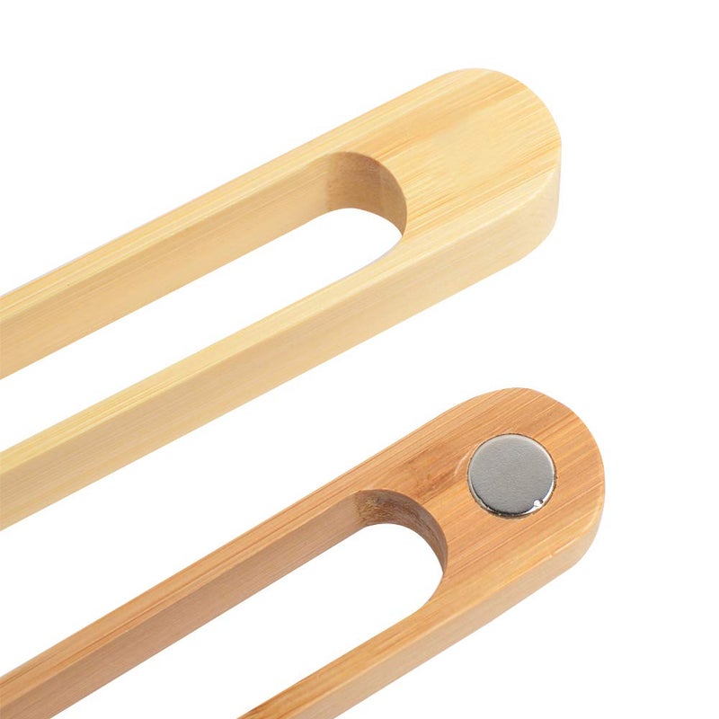 laboos Magnetic Bamboo Toaster Tongs: 100% Natural 8.7â€ Wood Kitchen Toast Tongs| Eco-Friendly, Space Saving Modern Kitchen Accessory for Home Restaurant | Set of 2 - Image 3